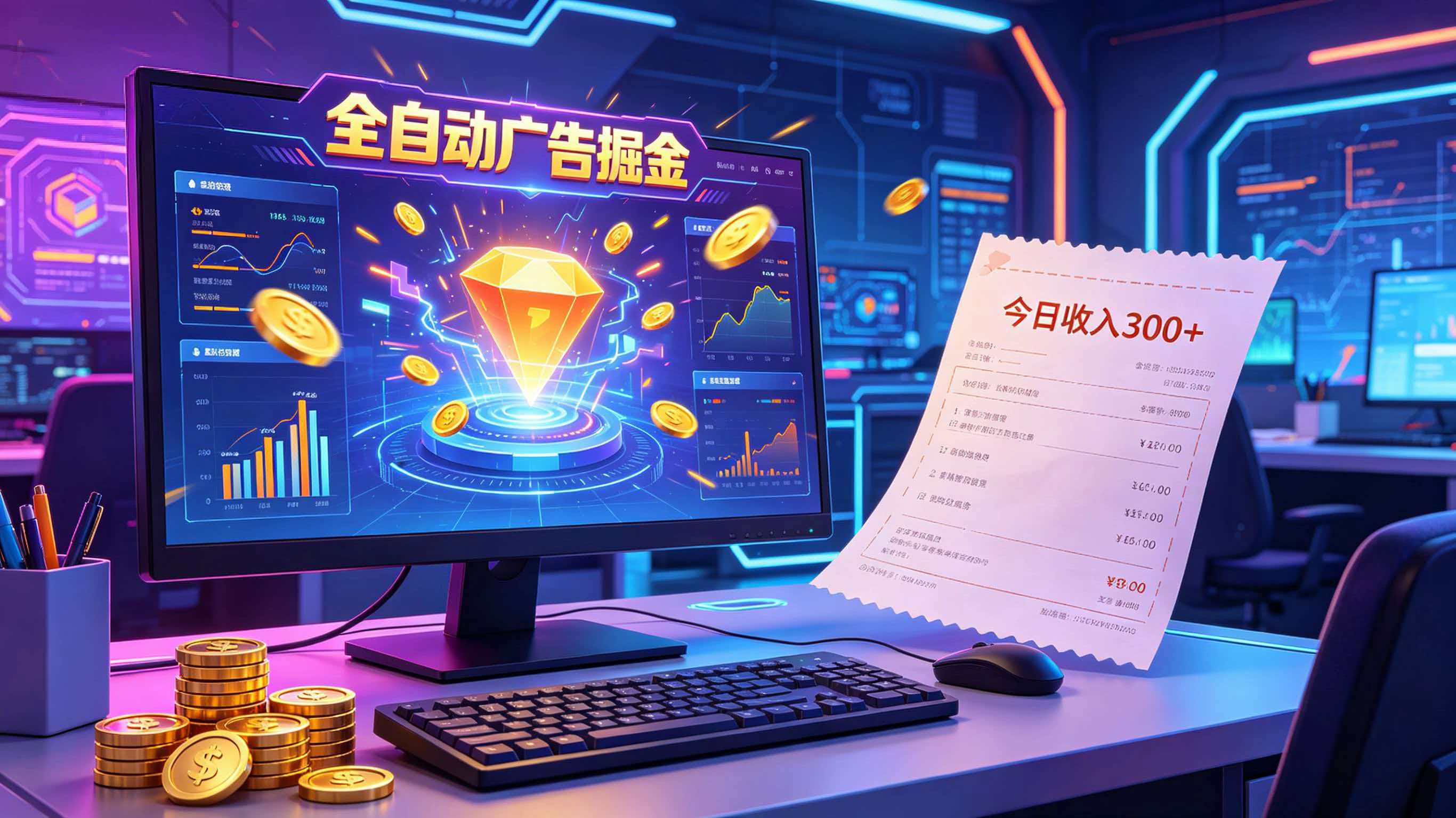 图片[1]|全自动广告掘金，日入300+。全程Ai自动化运行，解放双手，时间自由。收益稳定|一人科技公司导航