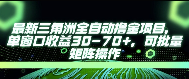最新AI全自动游戏撸金项目，单窗口收益30-70+，可批量操作【揭秘】|HOOK协议网