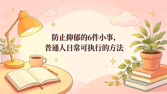 付费文章：防止抑郁的6件小事，普通人日常可执行的方法|一人科技公司导航
