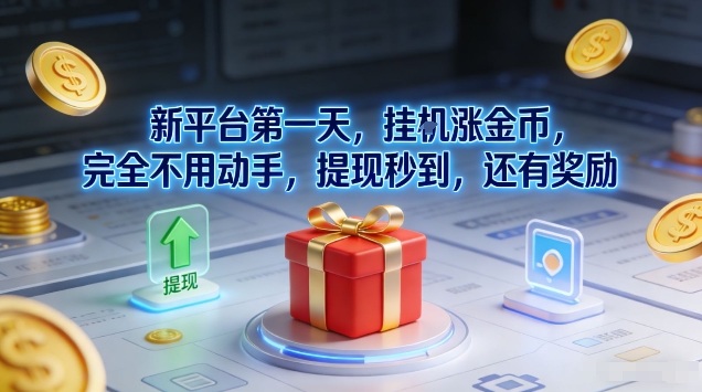 新平台第一天，挂G涨金币，完全不用动手，提现秒到，还有奖励【揭秘】|HOOK协议网