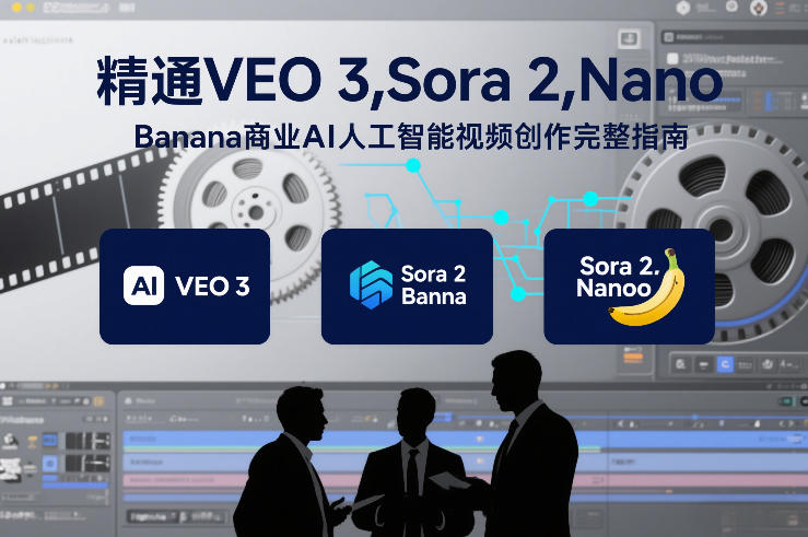 精通VEO 3，Sora 2，Nano Banana商业AI人工智能视频创作完整指南|HOOK协议网