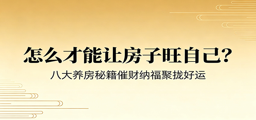 付费文章《怎么才能让房子旺自己？》八大养房秘籍催财纳福聚拢好运|一人科技公司导航