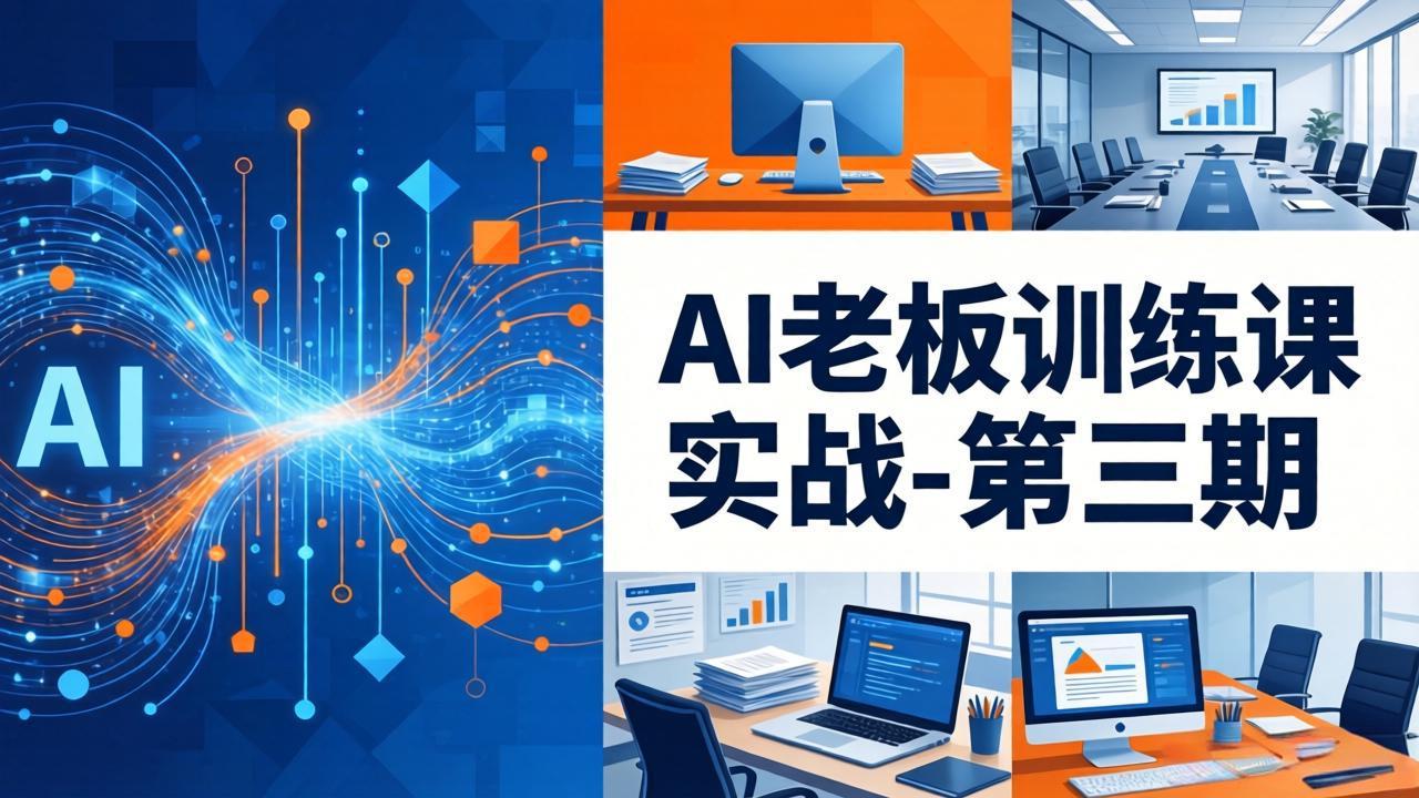 AI老板训练课实战-第三期：AI+内容应用落地教学，从0到1打通AI变现完整路径|协议软件打粉软件