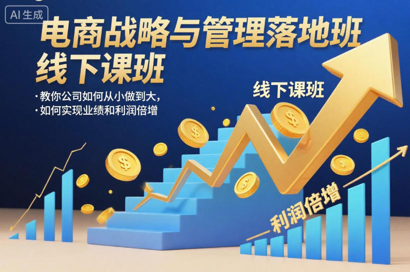 电商战略与管理落地班线下课，教你公司如何从小做到大，如何实现业绩和利润倍增【录音】|HOOK协议网
