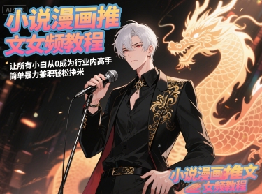 小说漫画推文女频教程，让所有小白从0成为行业内高手，简单暴力兼职轻松挣米|HOOK协议网