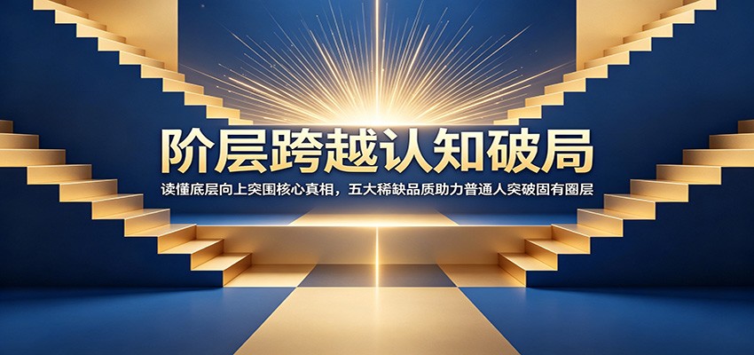 阶层跨越认知破局：读懂底层向上突围核心真相，五大稀缺品质助力普通人突破固有圈层|一人科技公司导航