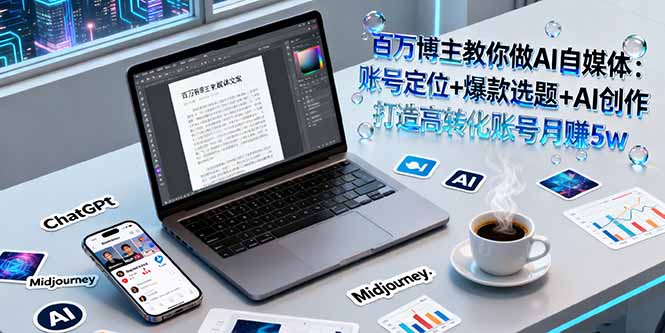 百万博主教你做AI自媒体：账号定位+爆款选题+AI创作 打造高转化账号月赚5w|HOOK协议网