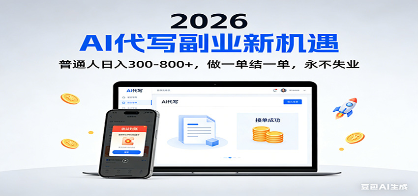 2026 副业首选！AI 代写日入 300-800，普通人0门槛，做一单结一单！|HOOK协议网