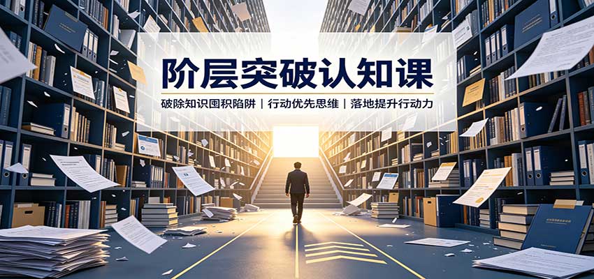 阶层突破认知课：破除知识囤积陷阱，行动优先思维，落地提升行动力|一人科技OPC聚合软件