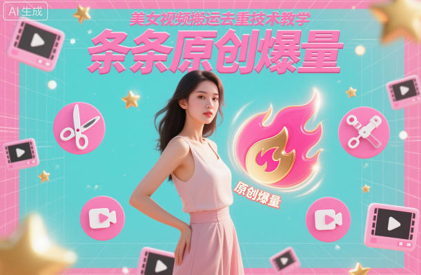 美女视频搬运去重技术教学，条条原创爆量|HOOK协议网