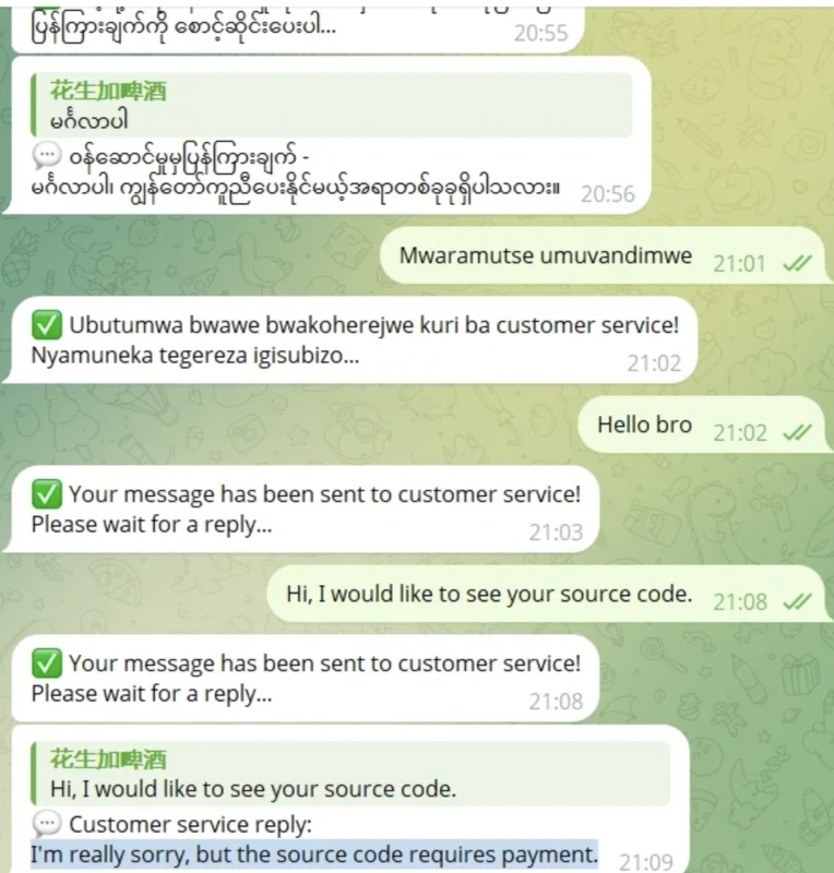 tgAI全自动翻译智能人工客服 客服机器人源码 带视频搭建教程|HOOK协议网