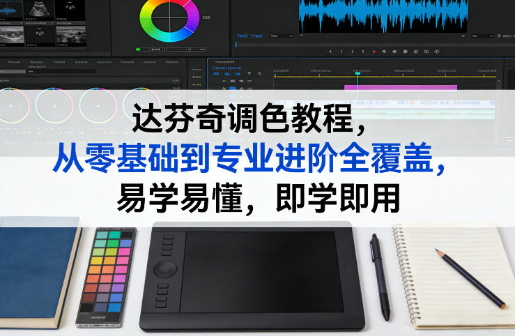 达芬奇调色教程，从零基础到专业进阶全覆盖，易学易懂，即学即用|协议软件打粉软件