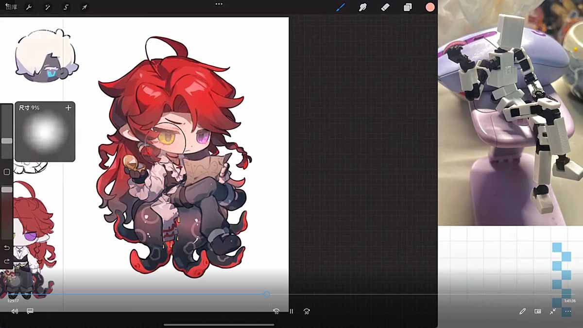 零基础学Q版立绘：从头身比例到服装细化，掌握让角色又可爱又有设计感的核心技法|协议软件打粉软件