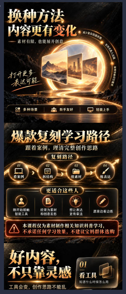 素材制作知识课，爆款复刻Codex短视频自动化，从素材拆解到创意表达，让AI自动“干活”，而不是只会回答问题|一人科技OPC聚合软件