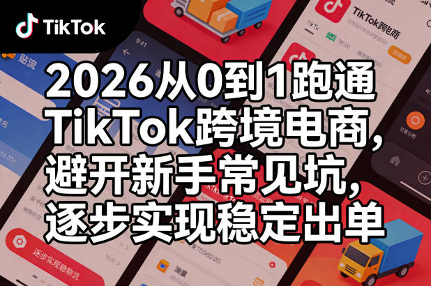 2026从0到1跑通TikTok跨境电商，避开新手常见坑，逐步实现稳定出单(更新0414)|协议软件打粉软件