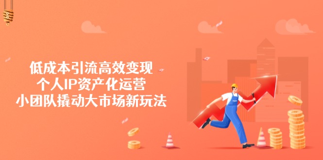 低成本引流高效变现，个人IP资产化运营，小团队撬动大市场新玩法|HOOK协议网