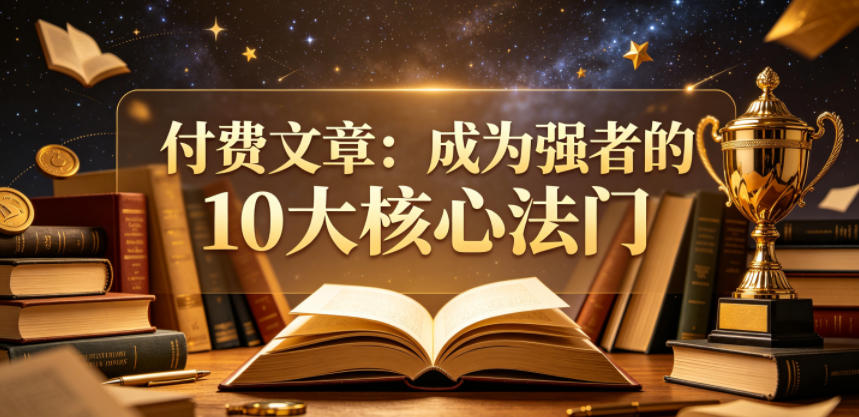 付费文章：成为强者的10大核心法门|一人科技公司导航