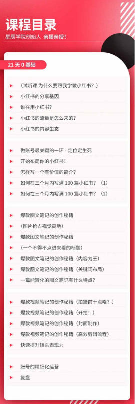 21天0基础小红书实操训练营｜从账号搭建、流量逻辑到爆款笔记、垂直变现全突破|一人科技OPC聚合软件
