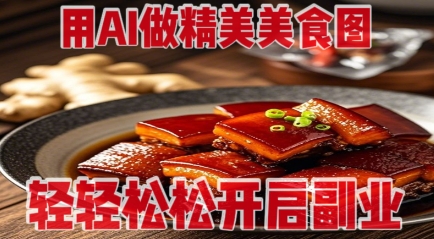 用AI做精美美食图，无需专业设备拍摄，轻轻松松开启副业|HOOK协议网