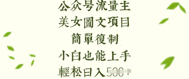 流量主长期收益项目，美女图片简单复制，小白也能上手，轻松日入5张|HOOK协议网