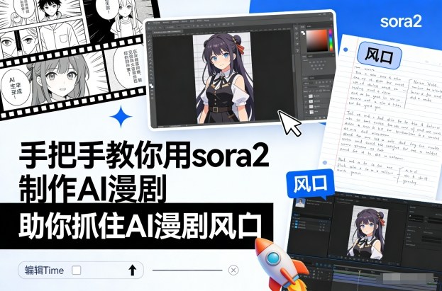 手把手教你用sora2制作AI漫剧，助你抓住AI漫剧风口|HOOK协议网