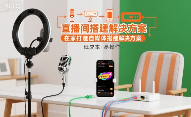 直播间搭建解决方案，在家打造自媒体搭建解决方案|HOOK协议网