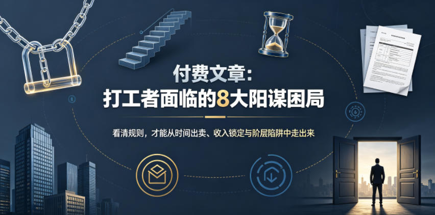 付费文章：打工者面临的8大阳谋困局|一人科技OPC聚合软件