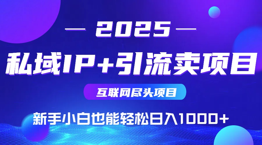 2025网创尽头项目，私域IP+引流，新手小白也能在家日入1000+|HOOK协议网