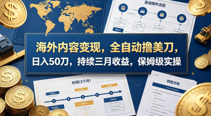 海外内容变现，全自动撸美刀，日入50刀，持续三月收益，保姆级实操【揭秘】|协议软件打粉软件