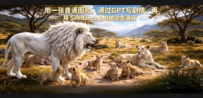 用一张普通图片，通过GPT写剧情，再用Seedance 2.0做动态演绎，居然能生成迪士尼风格搞笑动画|协议软件打粉软件