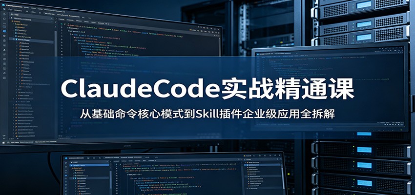 ClaudeCode实战精通课：从基础命令核心模式到Skill插件企业级应用全拆解|一人科技公司导航