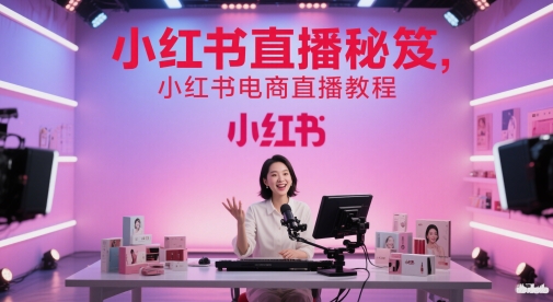 小红书直播秘笈，小红书电商直播教程|HOOK协议网