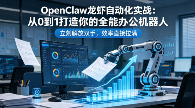 OpenClaw龙虾自动化实战：从0到1打造你的全能办公机器人，立刻解放双手，效率直接拉满|协议软件打粉软件