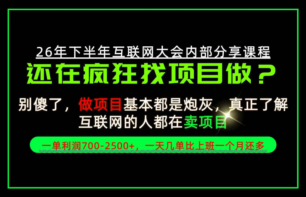请不要再疯狂的找项目了！卖项目一单700-2.5k+不香吗？当天上手，当天变现！【揭秘】|一人科技OPC聚合软件