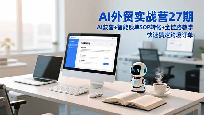 AI外贸实战营27期，AI获客+智能谈单+SOP转化+全链路教学，快速搞定跨境订单|HOOK协议网