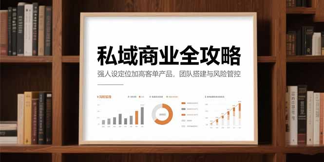 私域商业全攻略，强人设定位加高客单产品，团队搭建与风险管控|HOOK协议网