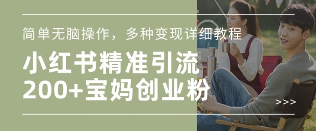 小红书混剪日引200+宝妈创业粉，简单无脑操作，多种变现详细教程|HOOK协议网