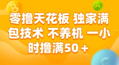 零撸天花板，独家满包技术，不用养机，一小时撸满50+，收益稳定【揭秘】|HOOK协议网
