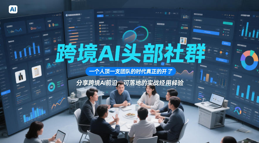 跨境AI头部社群，一个人顶一支团队的时代真正的开始了，分享跨境AI前沿，可落地的实战经验(更新6月29日)|一人科技OPC聚合软件