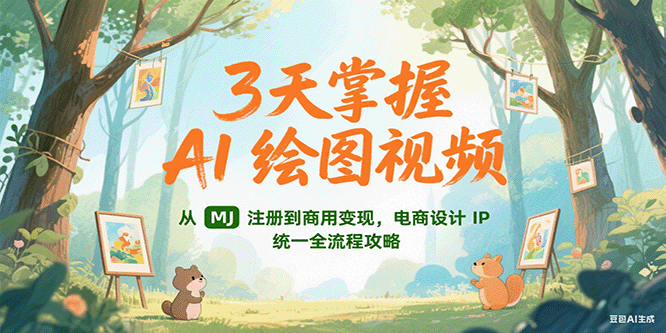 3天掌握AI绘图视频，从MJ 注册到商用变现，电商设计IP统一全流程攻略|HOOK协议网