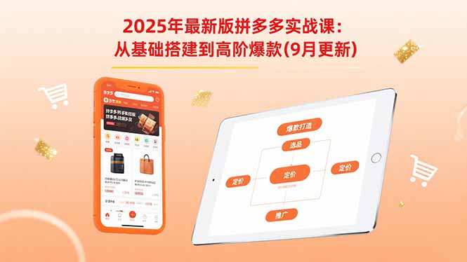 2025年最新版拼多多实战课：从基础搭建到高阶爆款(9月更新|HOOK协议网