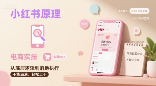小红书原理以及详细实操流程，小红书电商教程|HOOK协议网