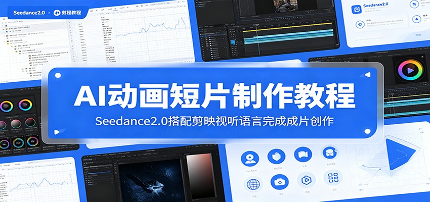 AI动画短片制作教程：Seedance2.0搭配剪映视听语言完成成片创作|一人科技公司导航