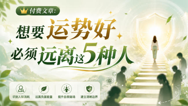 付费文章：想要运势好，必须远离这5种人|一人科技OPC聚合软件