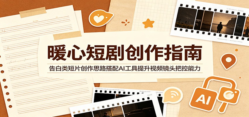 暖心短剧创作指南：告白类短片创作思路搭配AI工具提升视频镜头把控能力|一人科技公司导航