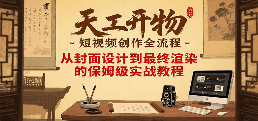 图片[1]|天工开物短视频创作全流程，从封面设计到最终渲染的保姆级实战教程|HOOK协议网