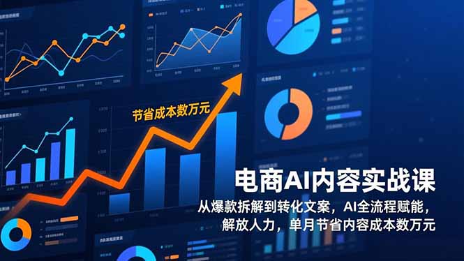 电商AI内容实战课，从爆款拆解到转化文案，AI全流程赋能，解放人力，单月节省内容成本数万元|HOOK协议网