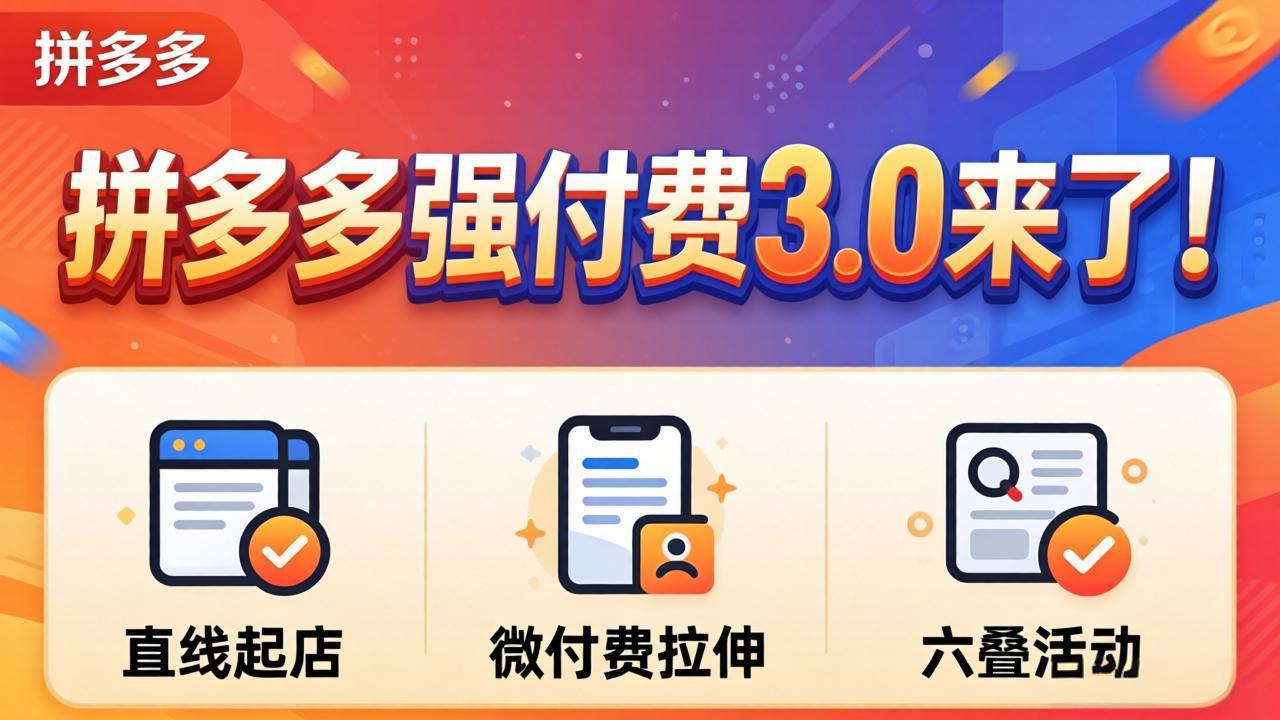 拼多多强付费3.0来了(更新4月|一人科技公司导航