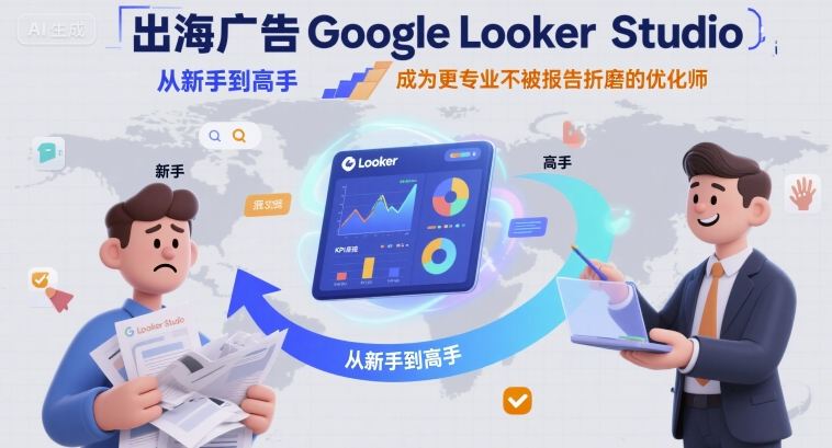 出海广告Google Looker Studio从新手到高手，成为更专业不被报告折磨的优化师|HOOK协议网