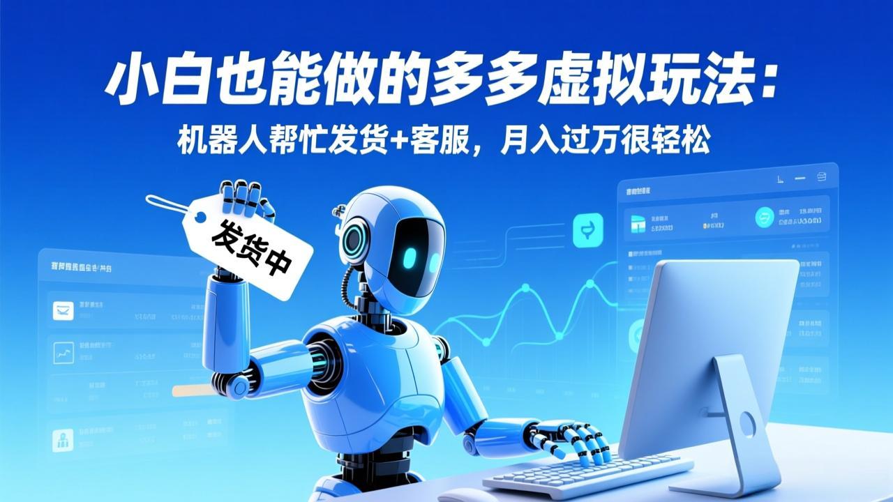 小白也能做的多多虚拟玩法：机器人帮忙发货+客服，月入过万很轻松|HOOK协议网